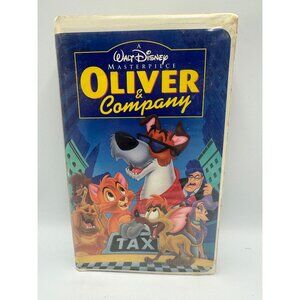 Oliver & Company VHS Walt Disney Classic Masterpiece 1996 Animated Movie Good